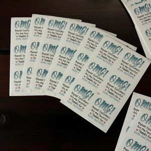 OMG! Repeat Customer Stickers (6-Sheet Pack)